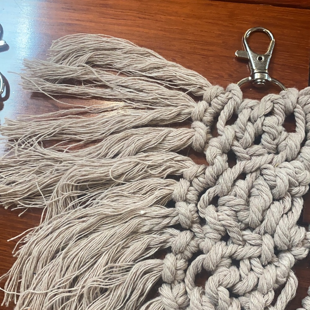 5 for $20! Macrame Keychains - Picture 3 of 6